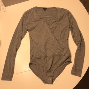 JCrew wrap front bodysuit
